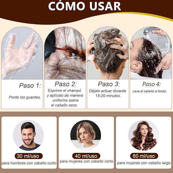 Champú para Canas 500ml LIGHT BROWN - additional image 22