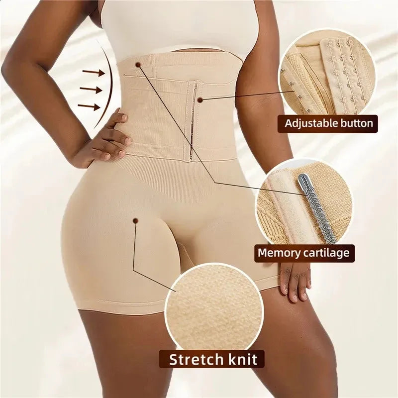 Braga faja reductora con control de abdomen y cintura alta beige M/L - additional image 1