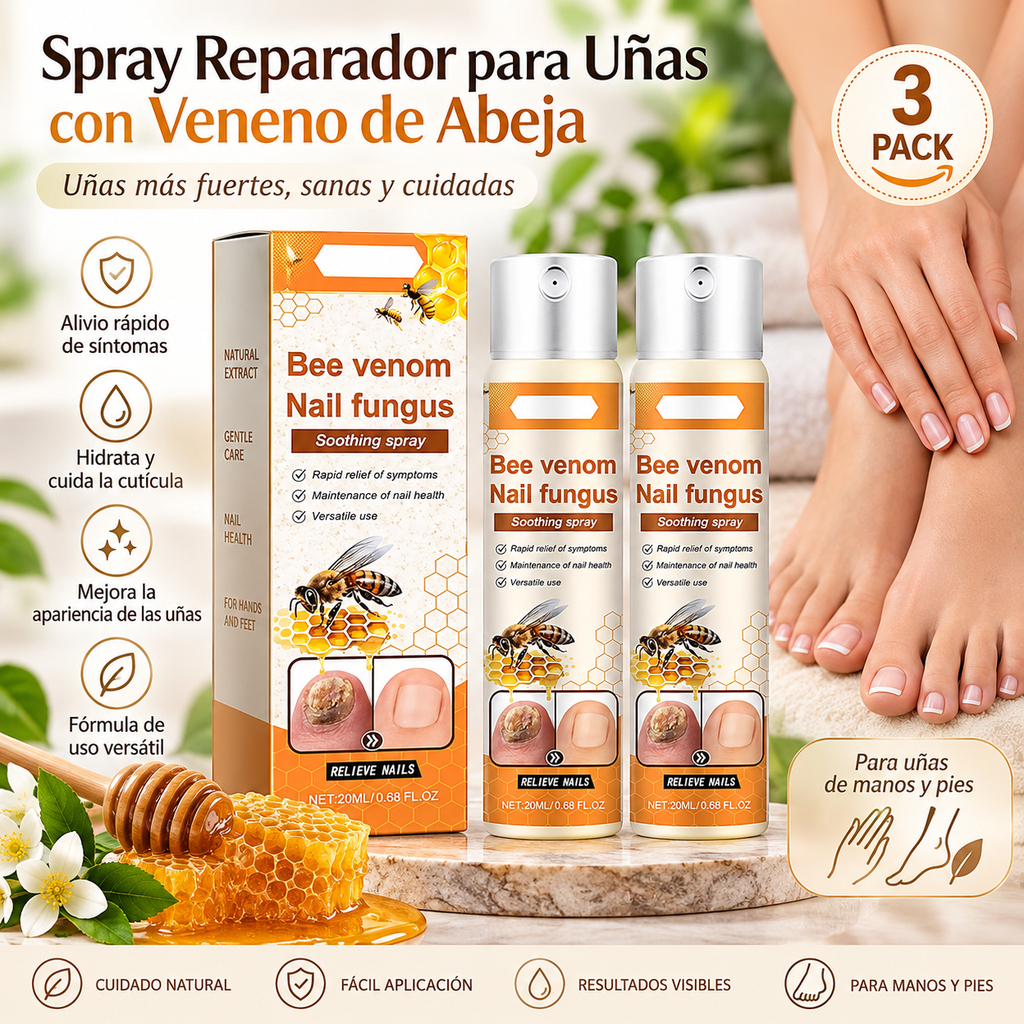 Spray Reparador para Uñas con Veneno de Abeja – 20 ml