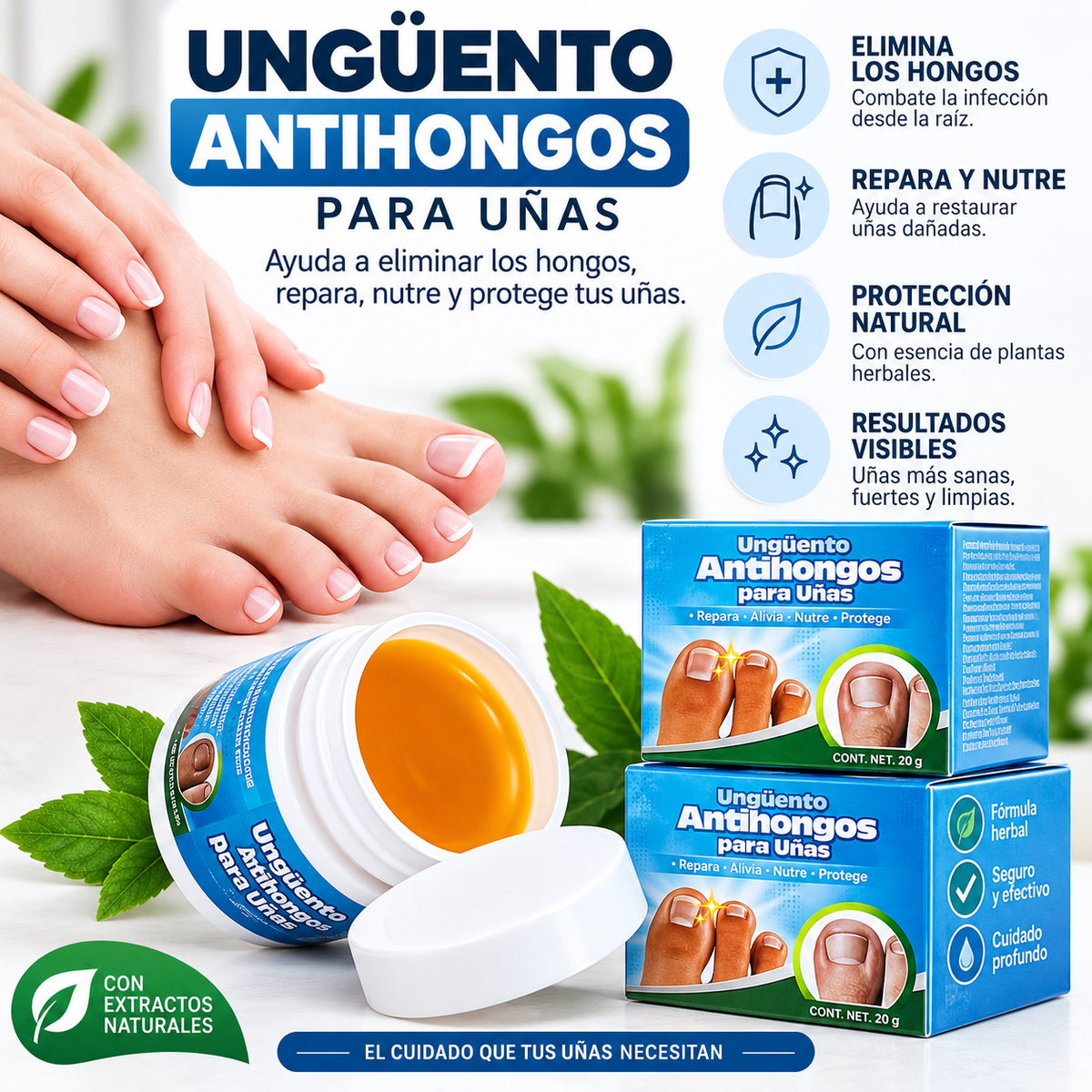 Crema para el Cuidado de Uñas Dañadas – 20 g
