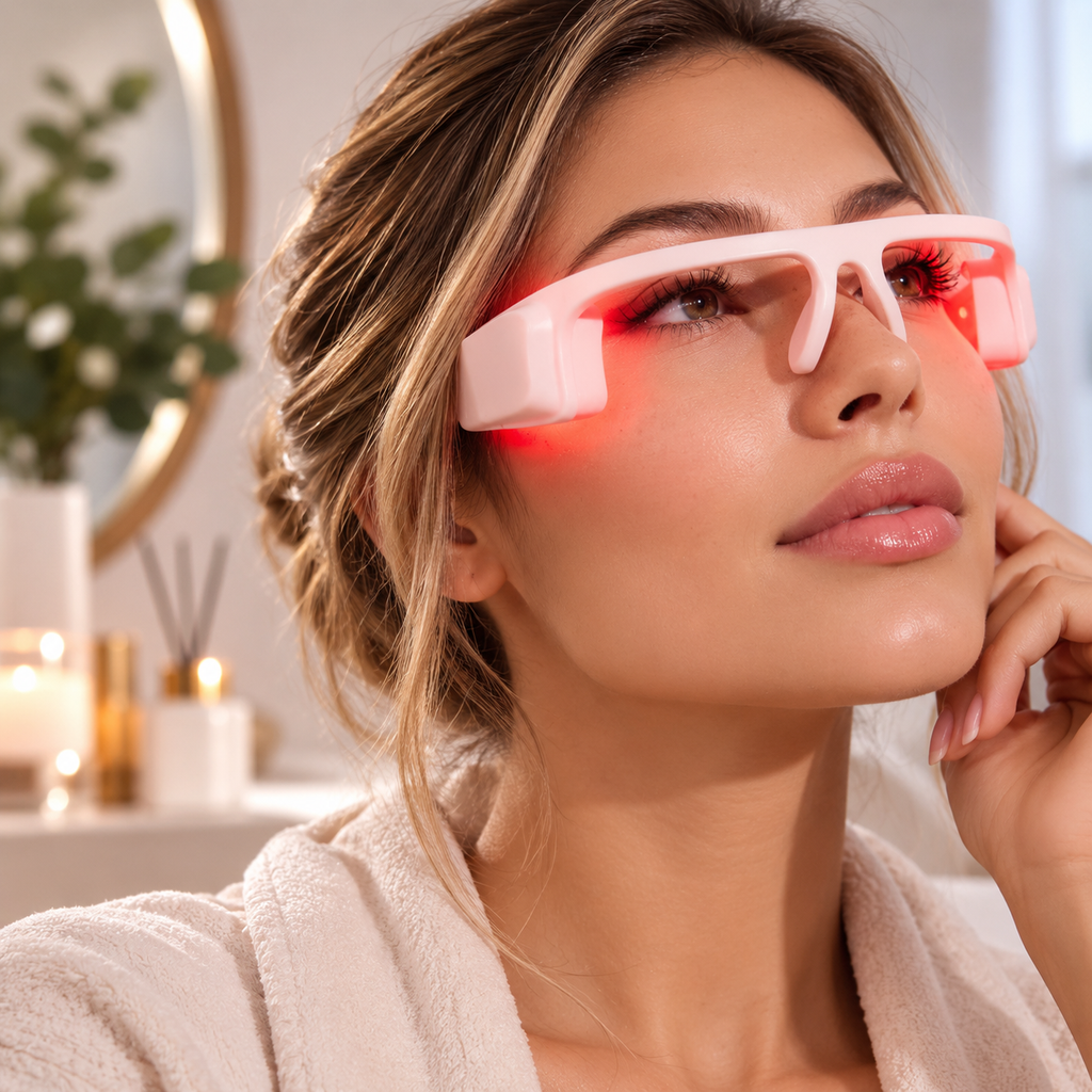 Masajeador de Ojos con Fototerapia LED Roja