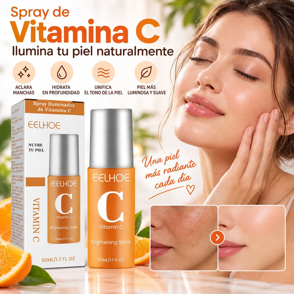 Spray Facial con Vitamina C para Manchas e Hidratación