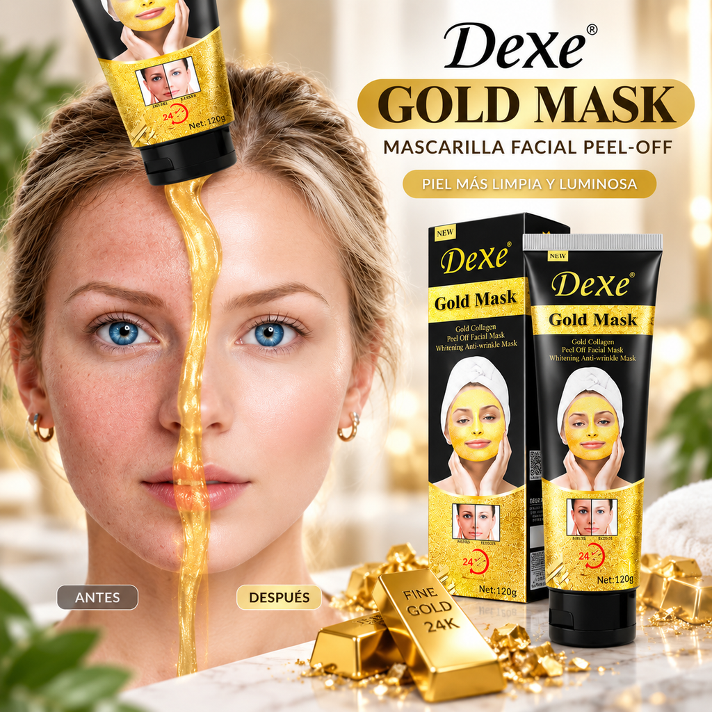 Mascarilla Facial de Oro y Colágeno Peel-Off 120 g