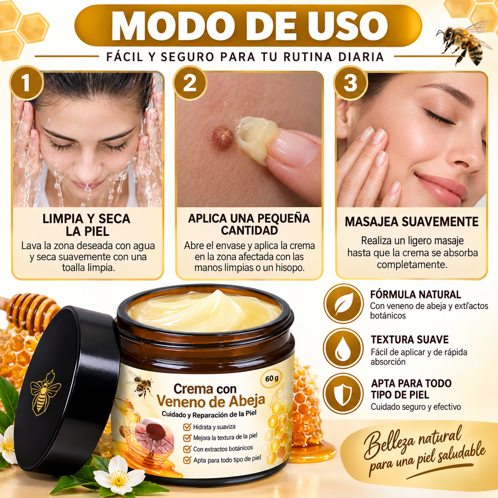 Crema Reparadora con Veneno de Abeja 60 g