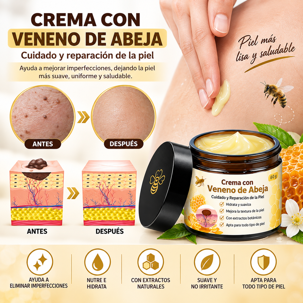 Crema Reparadora con Veneno de Abeja 60 g
