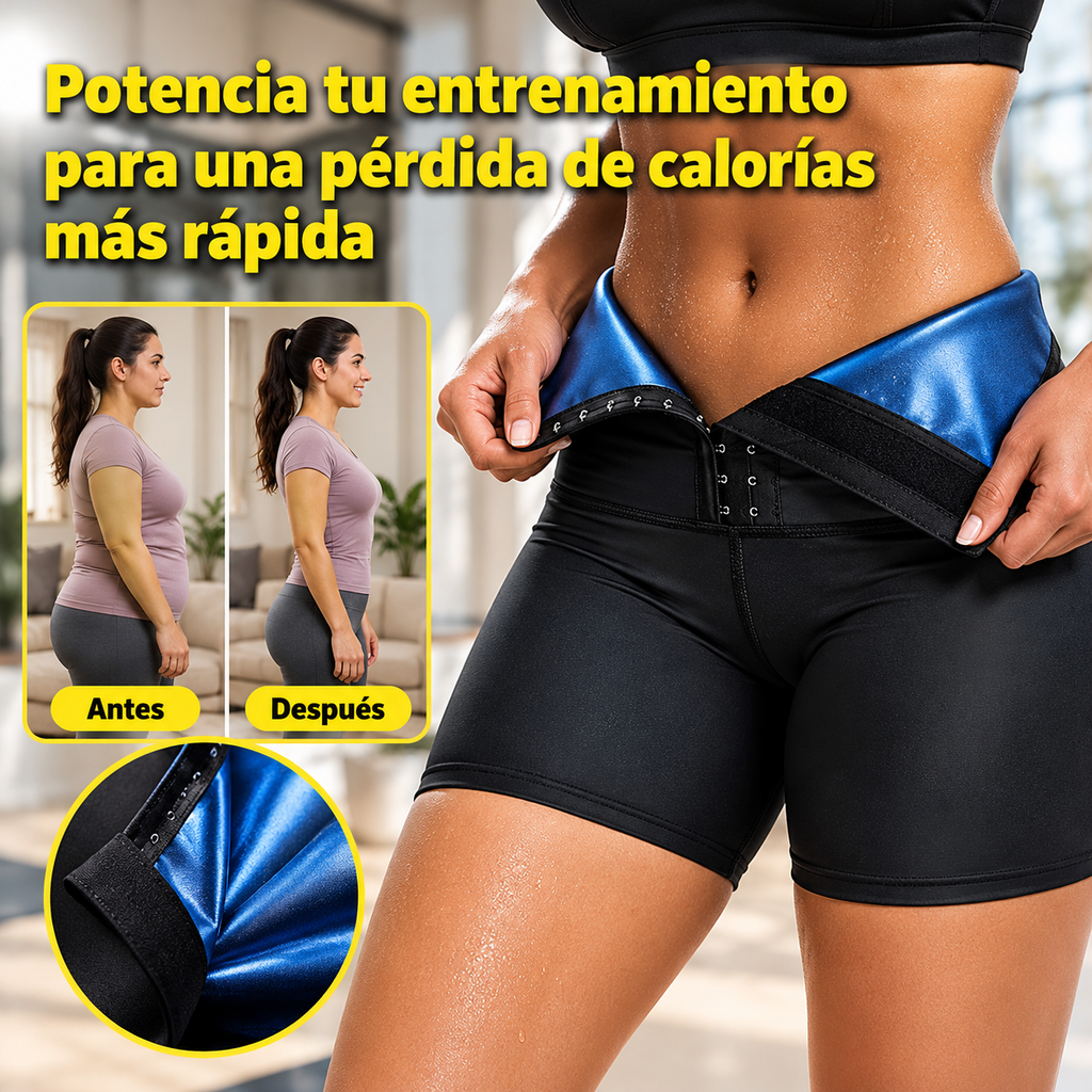 Pantalón Corto Sauna para Mujer – Efecto Térmico y Ajuste CómodoTérmico