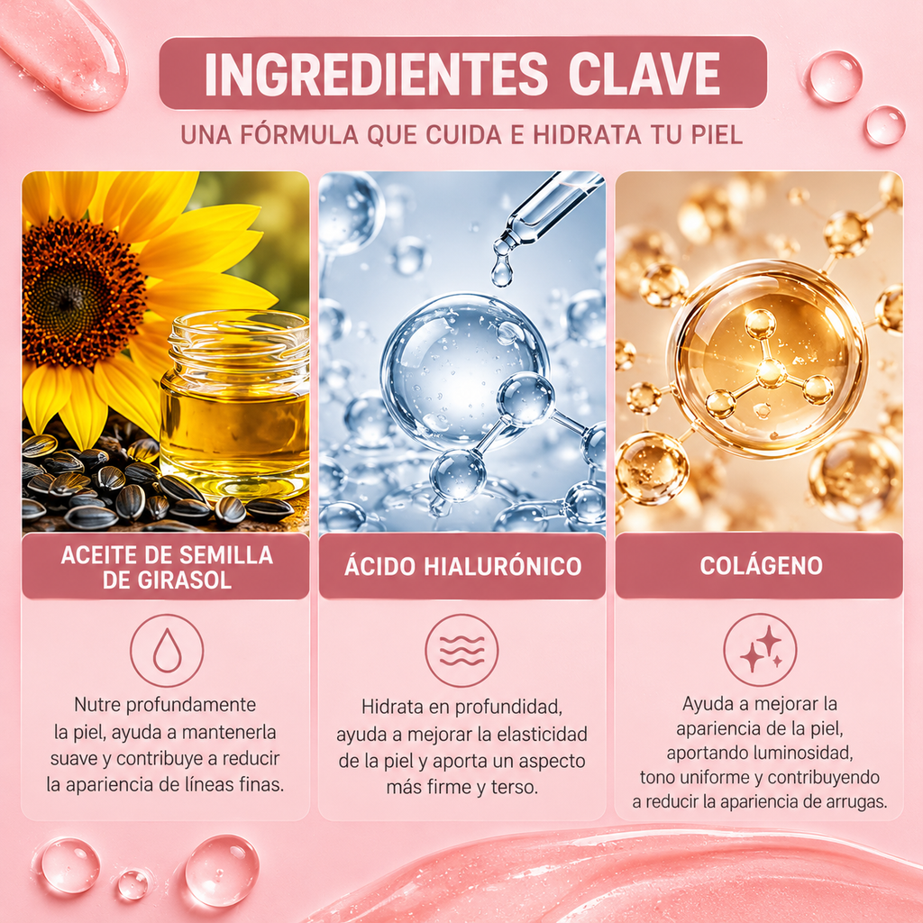 Bálsamo Facial de Colágeno VITALIS – Hidratante y Antiarrugas en Barra