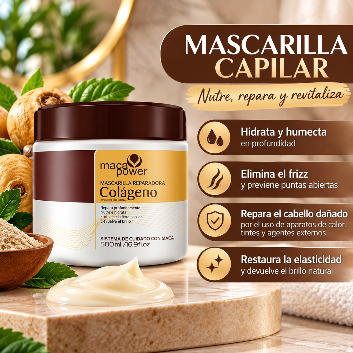 Mascarilla Capilar Reparadora – Hidratación y Nutrición Intensiva